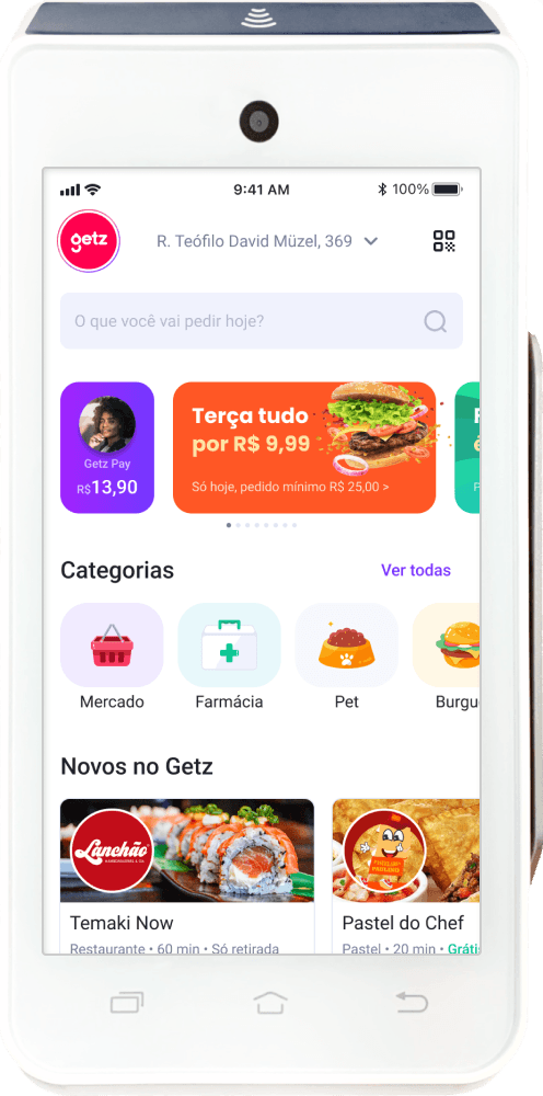 Imagem de um maquininha de cartao