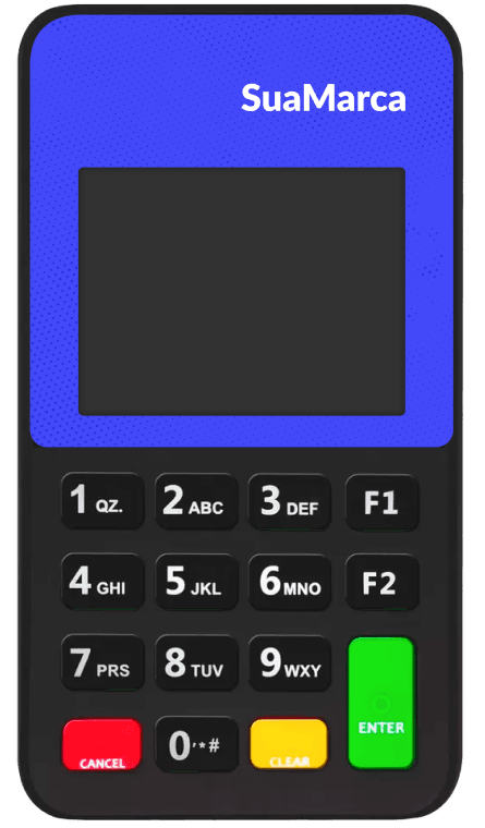 Maquininha azul